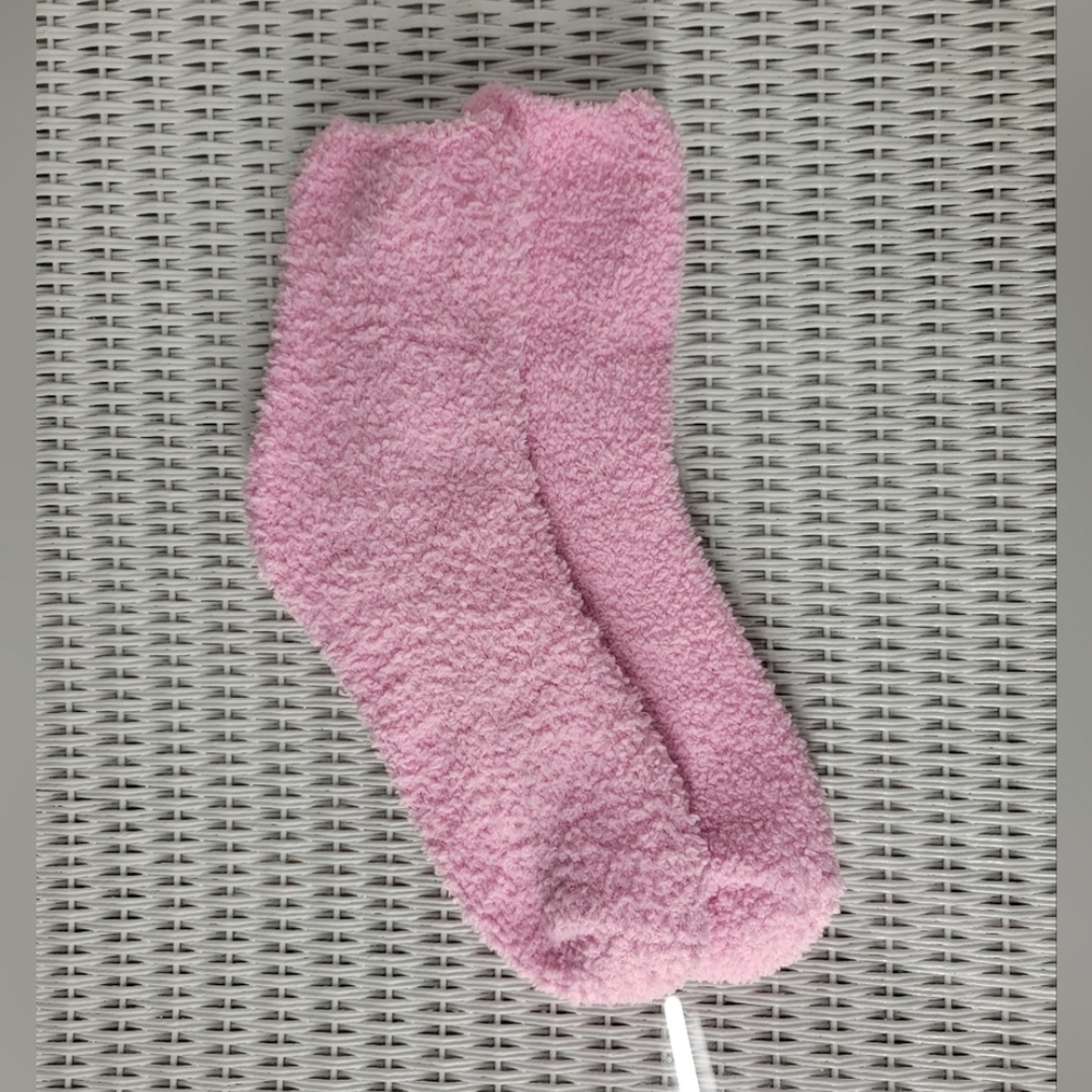 Plush Pink Lounge Socks